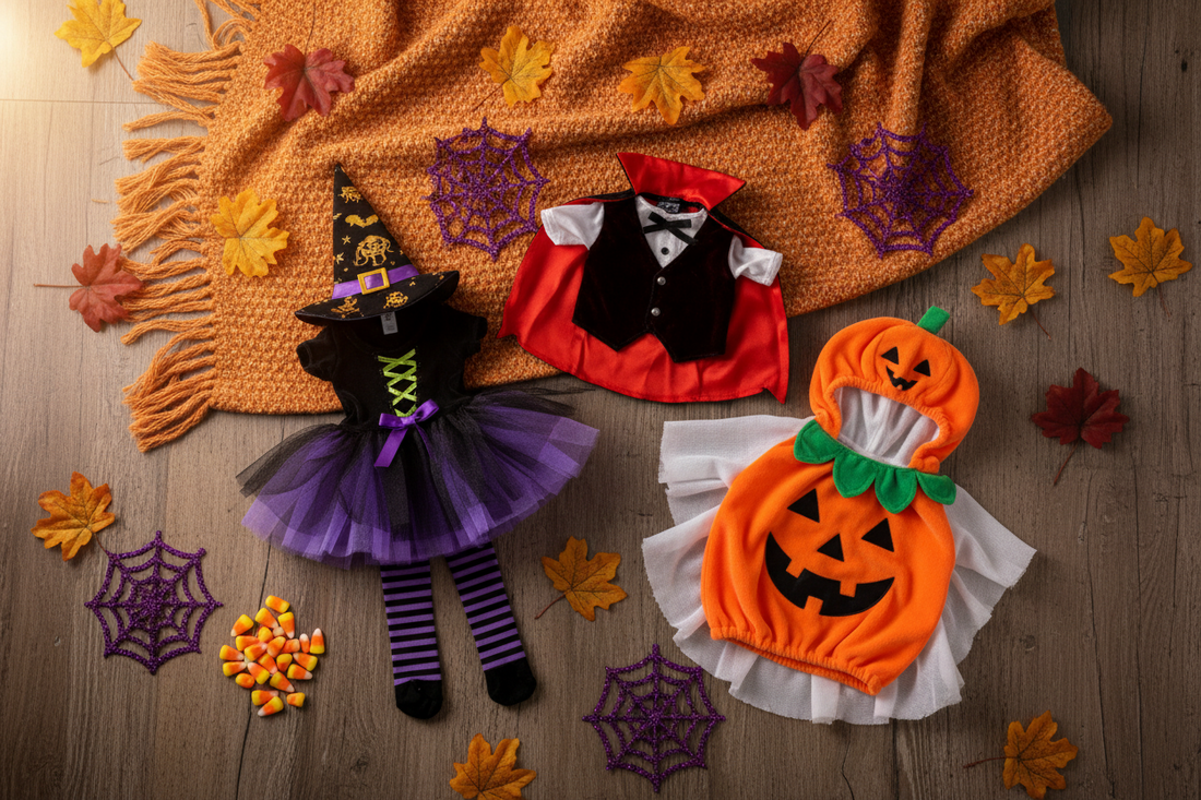 Halloween costumes for kids and adults, including witches, skeletons and fantasy characters