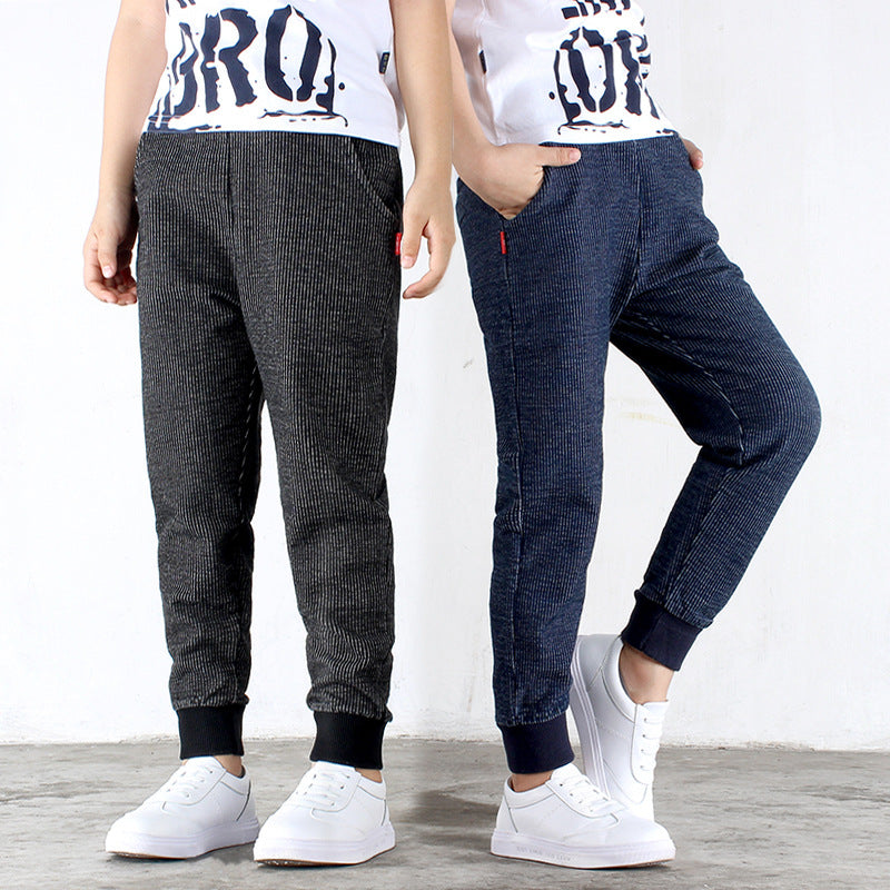 Kids' Striped Knit Jeans