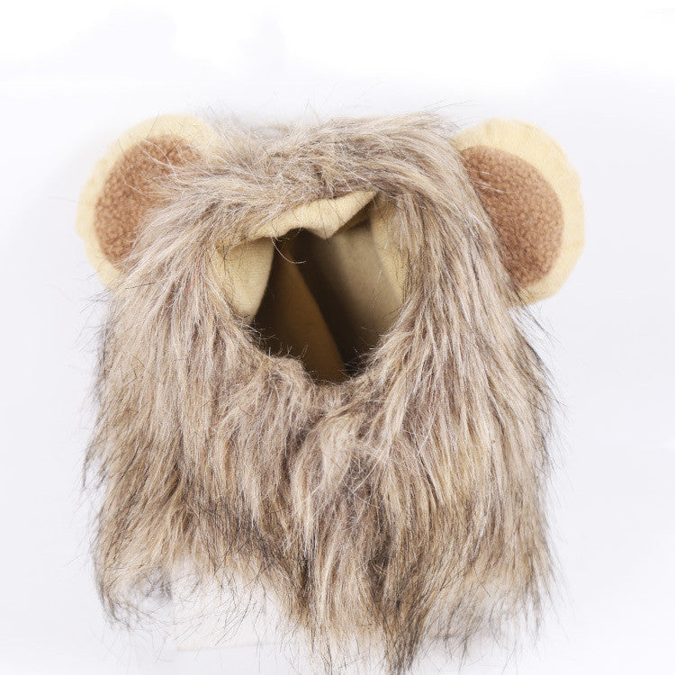 Fluffy bear costume hood with furry brown material, tan inner lining, and round ears. The open area is visible inside, surrounded by soft fur texture.