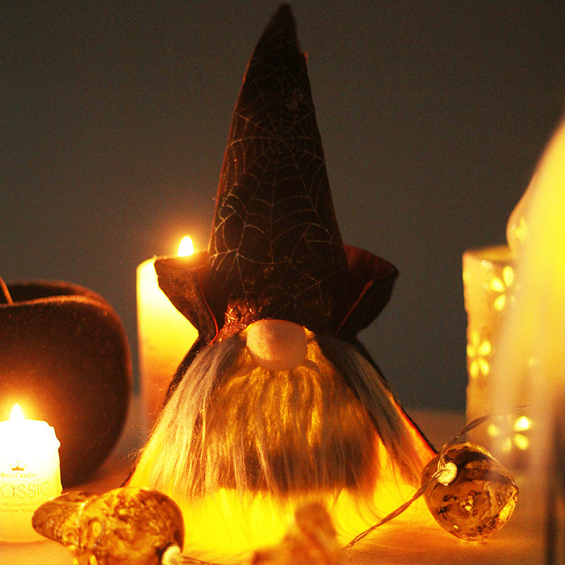 "Haunting Faceless Old Man Halloween Ornament"