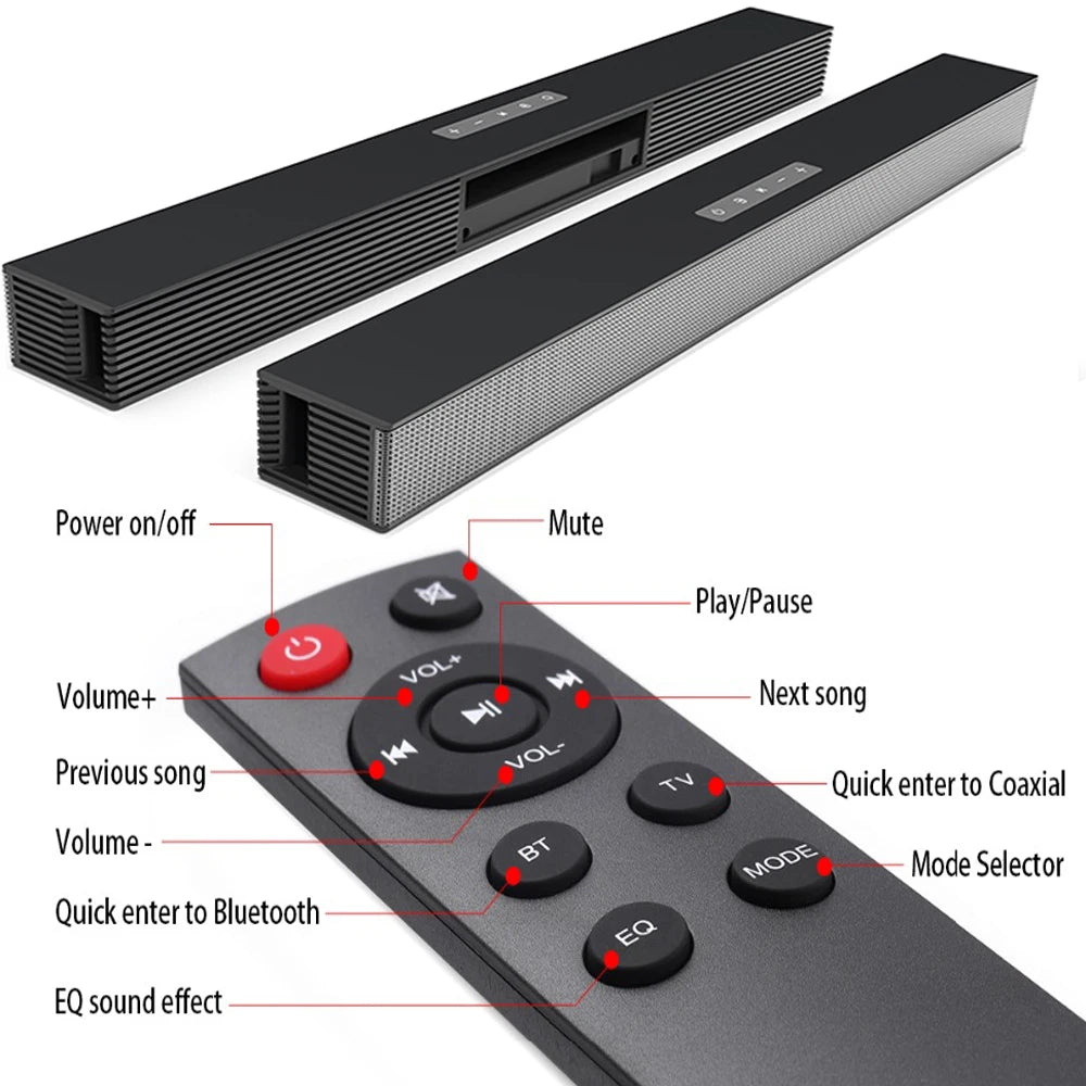 RSIONCH 40W Wall-Mount Soundbar