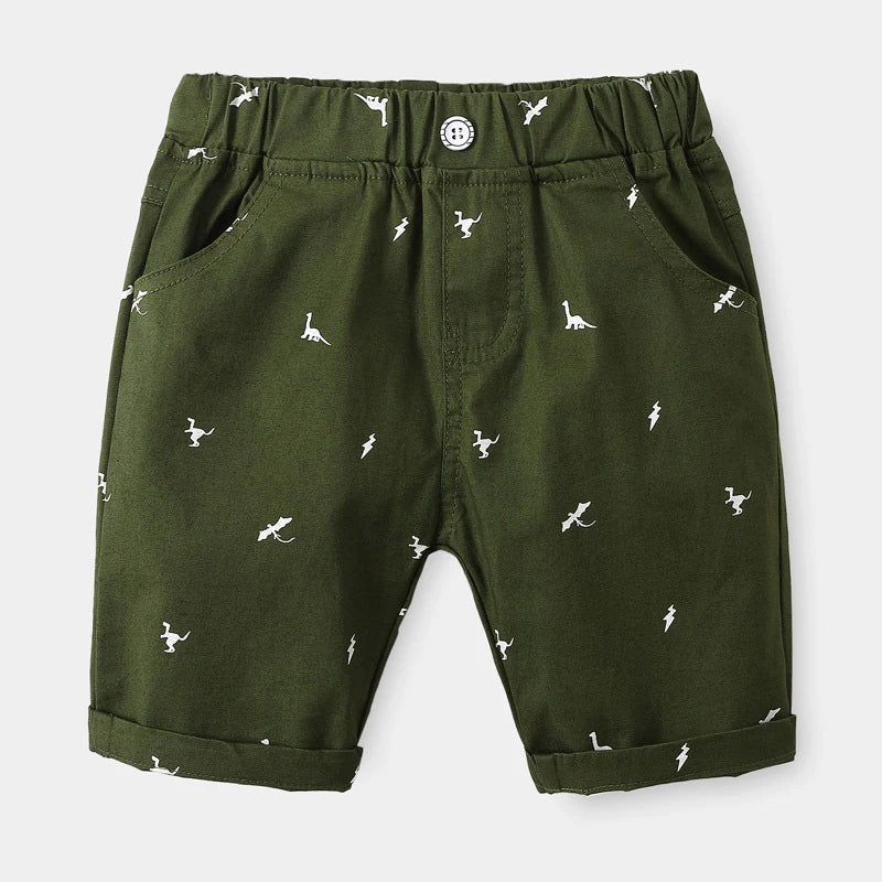 Boys Cartoon Print Summer Shorts