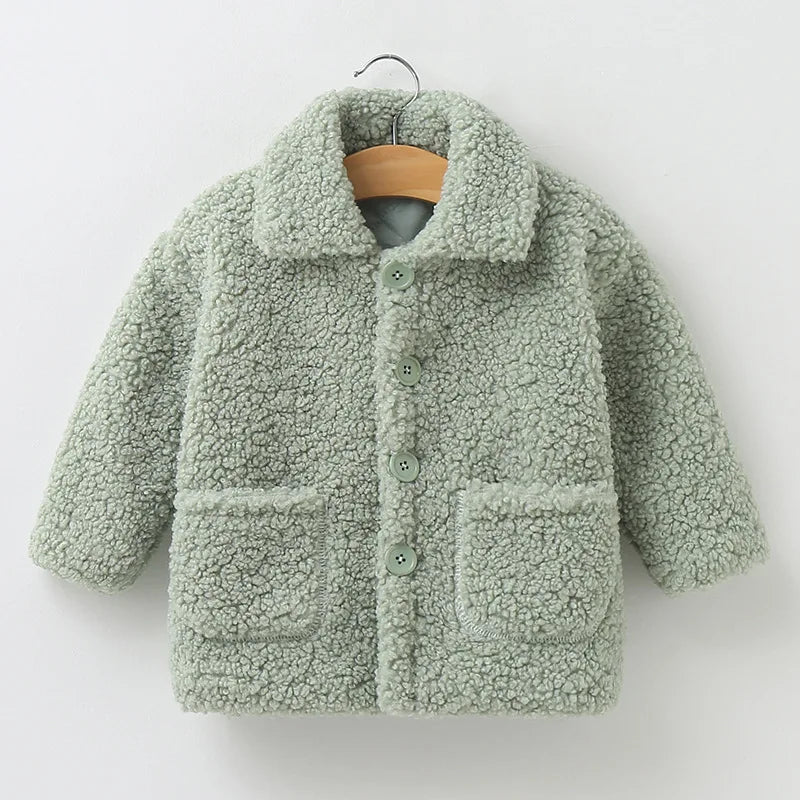 Girls Plush Jacket Spring Autumn