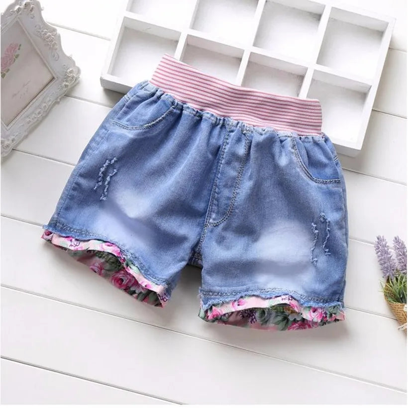 Girls Summer Denim Shorts