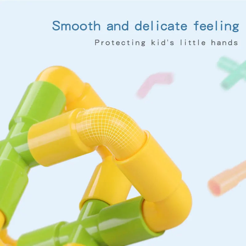 Montessori Water Pipe Building Blocks Toy