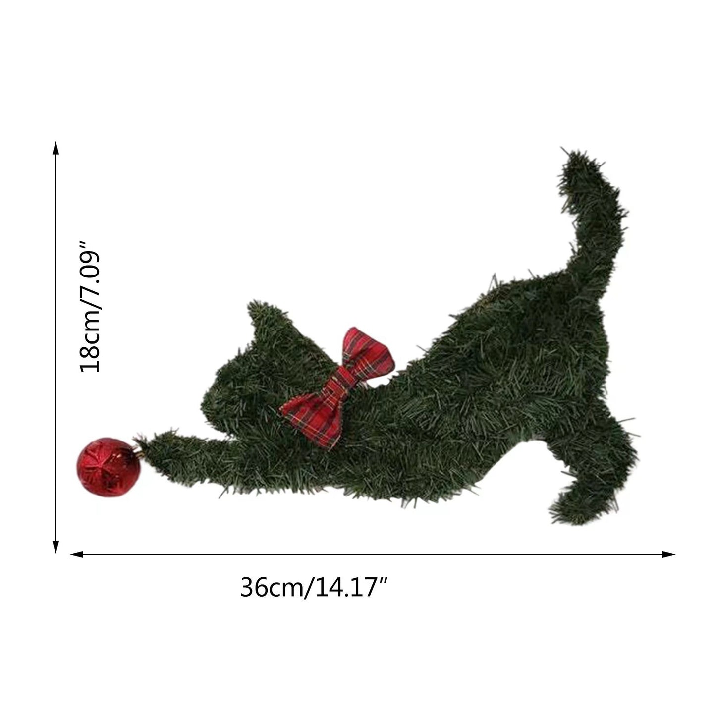 Adorable Holiday Pets Straw Wreath | Christmas Door Hanging