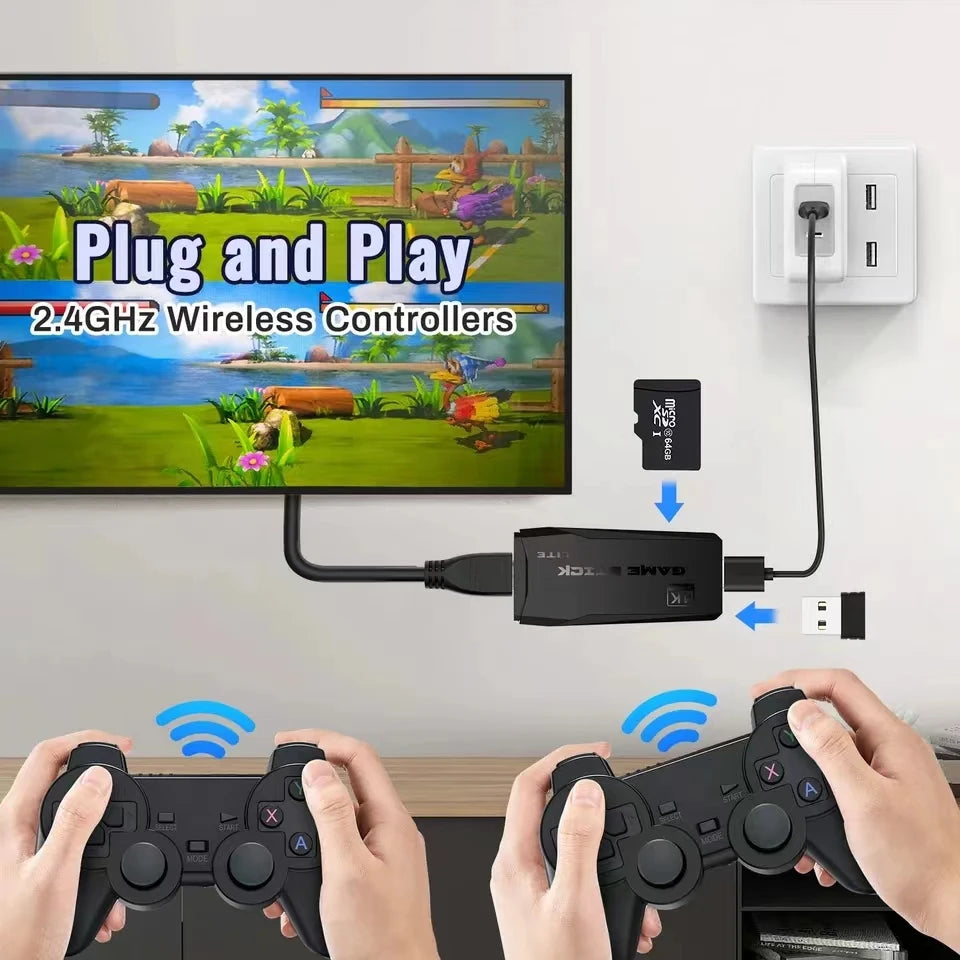 4K Wireless Game Console Retro Handheld 20000+ Games