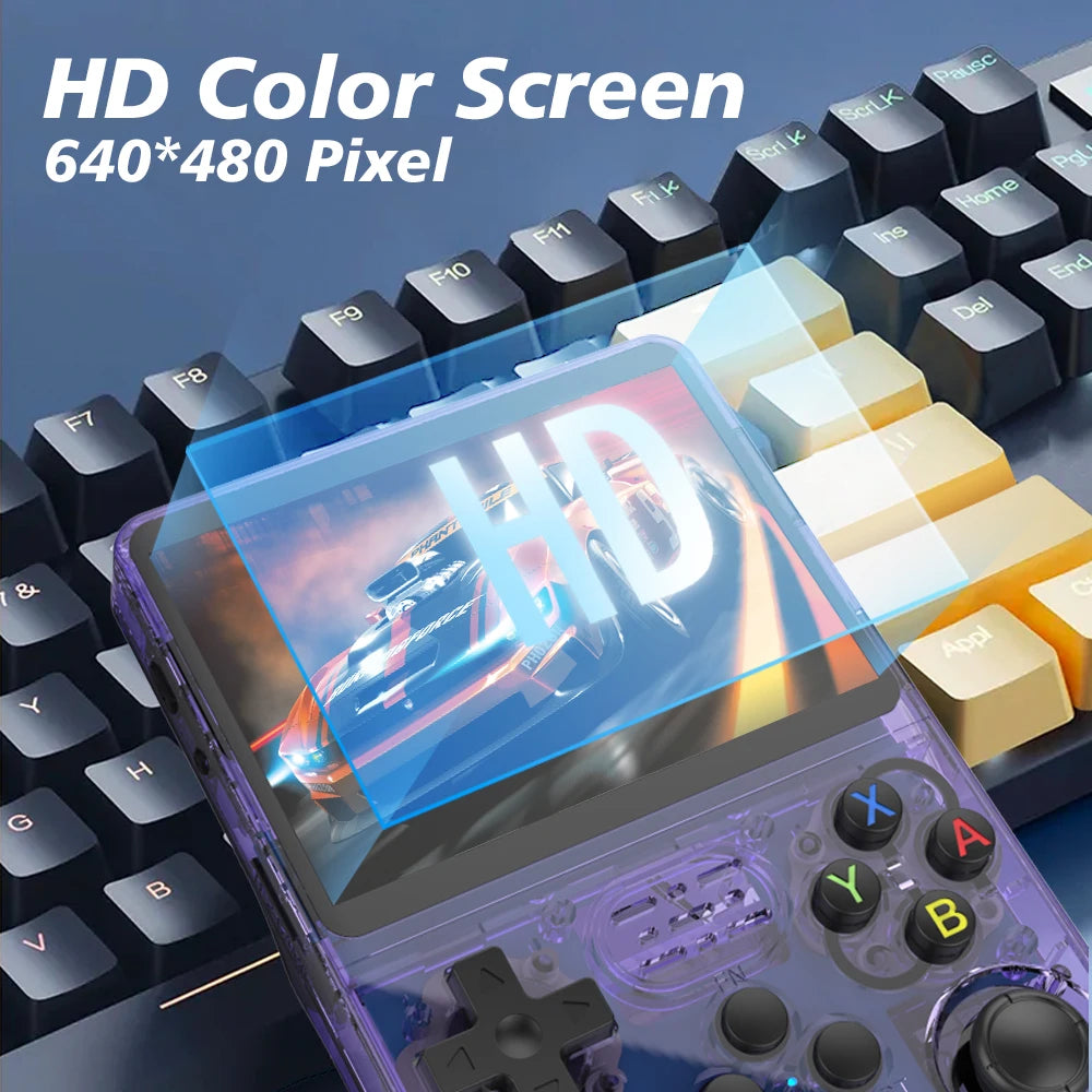R36S Retro Handheld Game Console 64GB IPS Screen