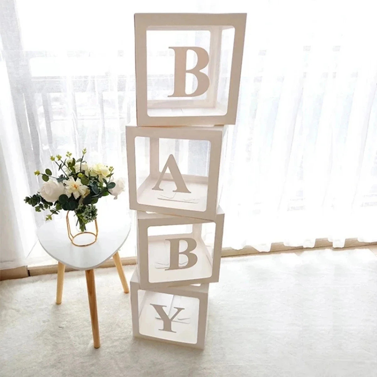 1st Birthday Balloon Box Decor