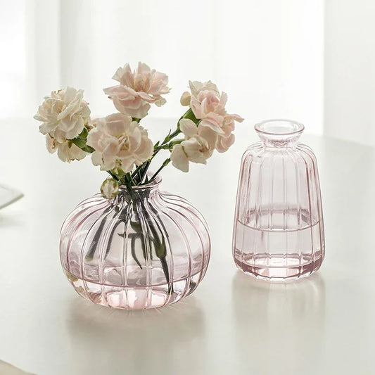 Modern Glass Flower Vase - Living Room Decor Essential