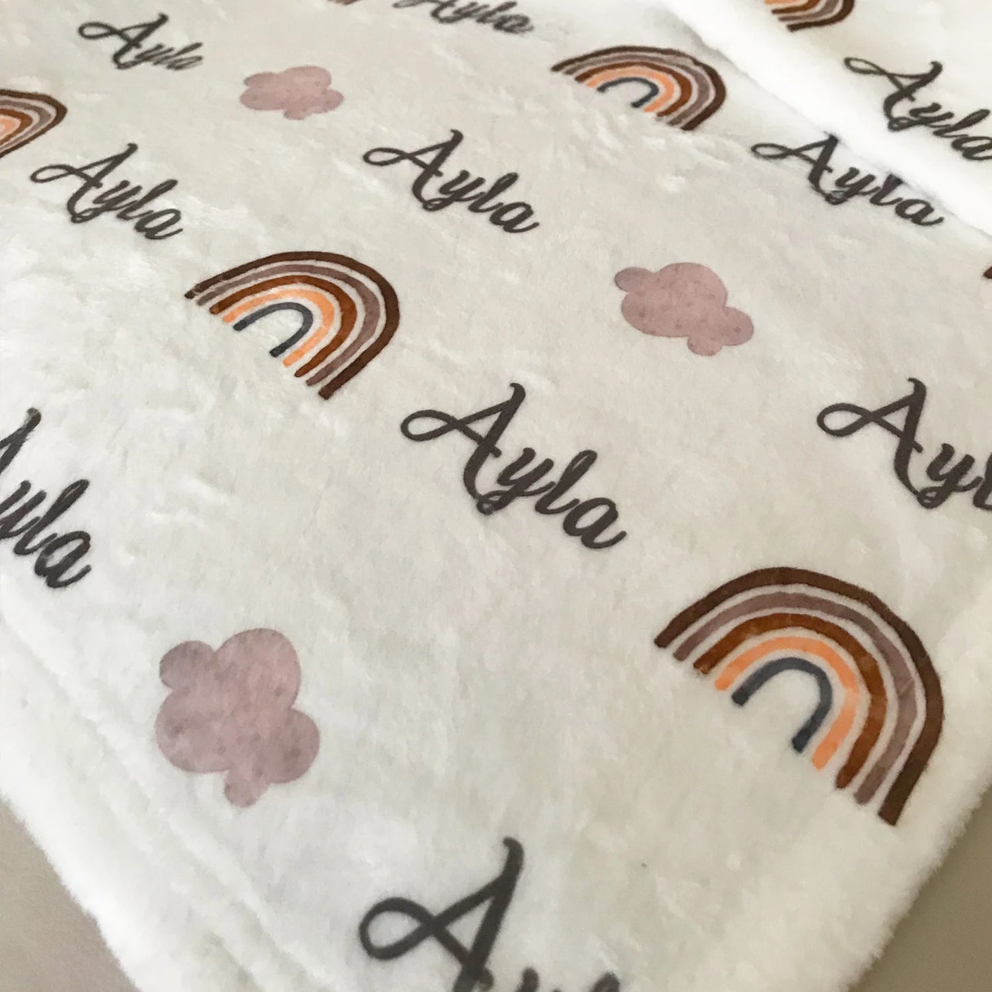 Personalized Boho Rainbow Bedding Set