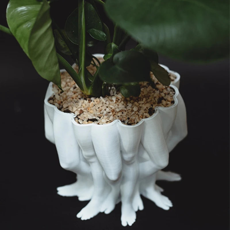 3D Printed PolyLeg Planter - Modern Art Decor