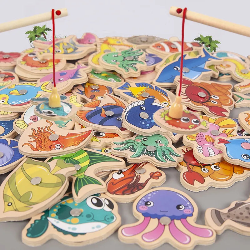 Montessori Magnetic Fishing Toy Set