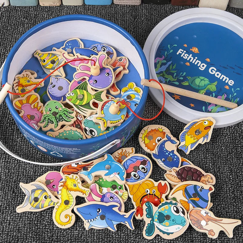 Montessori Magnetic Fishing Toy Set