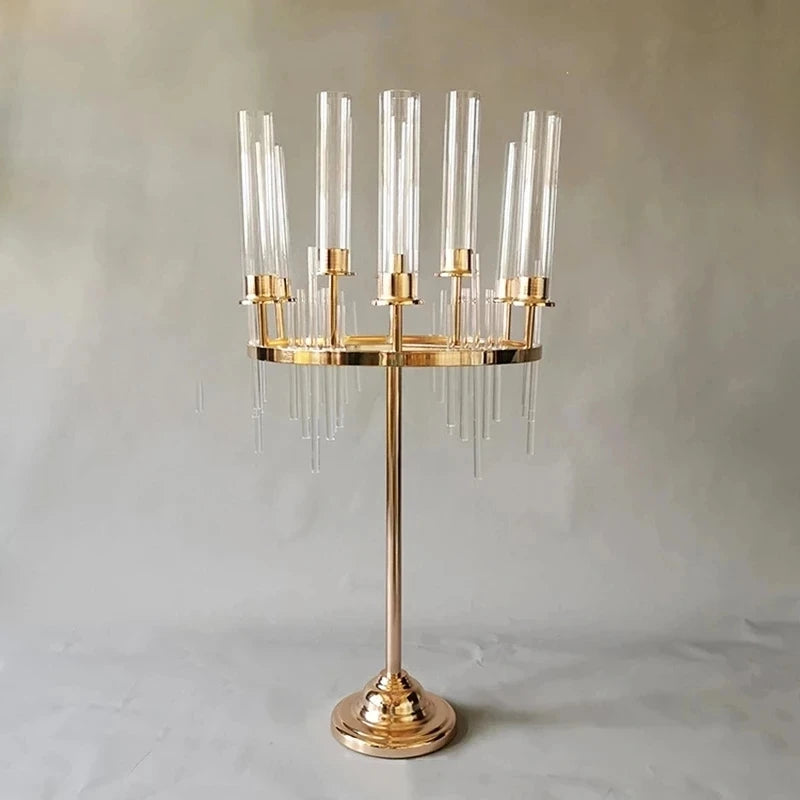 Metal Candlestick Holders Set
