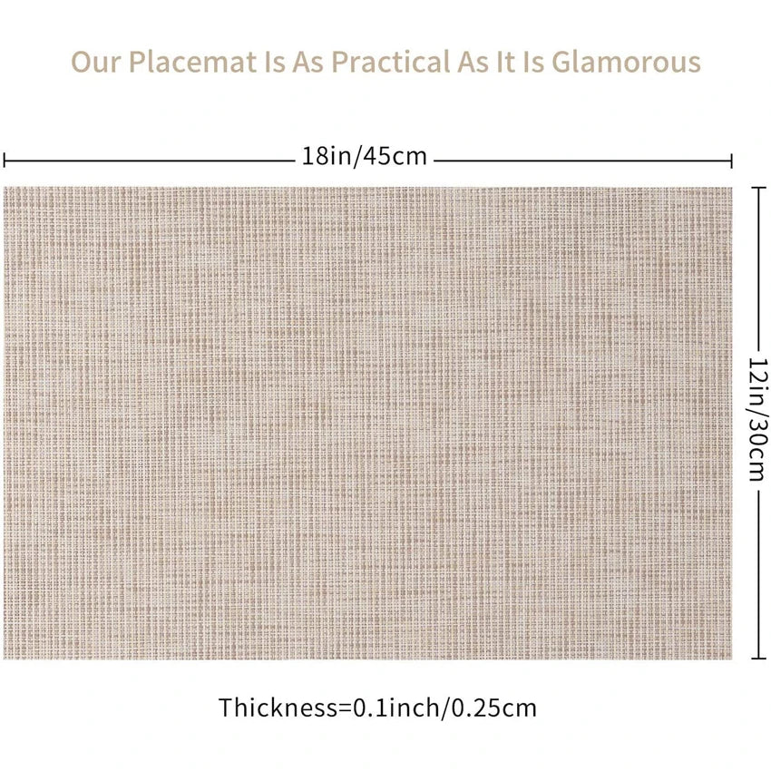 Luxury Bamboo Weaving Placemats Set