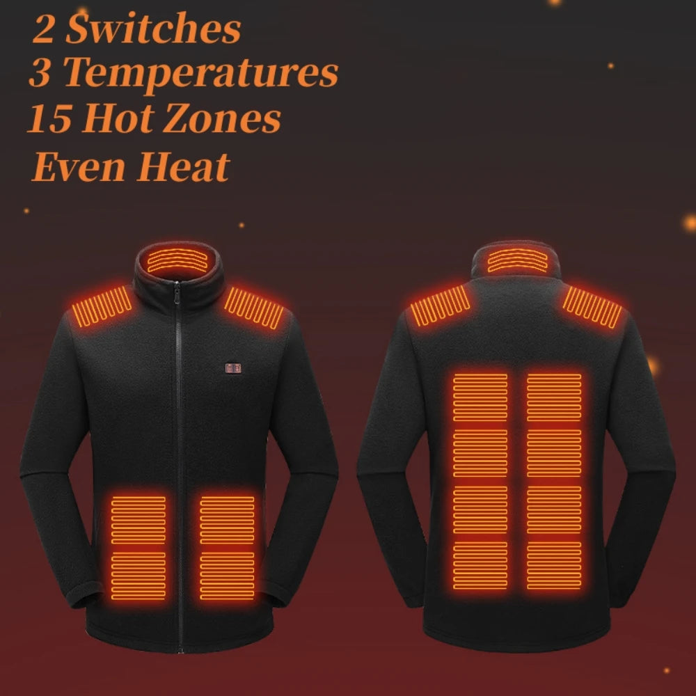 2024 Men's USB Heated Parka Jacket
