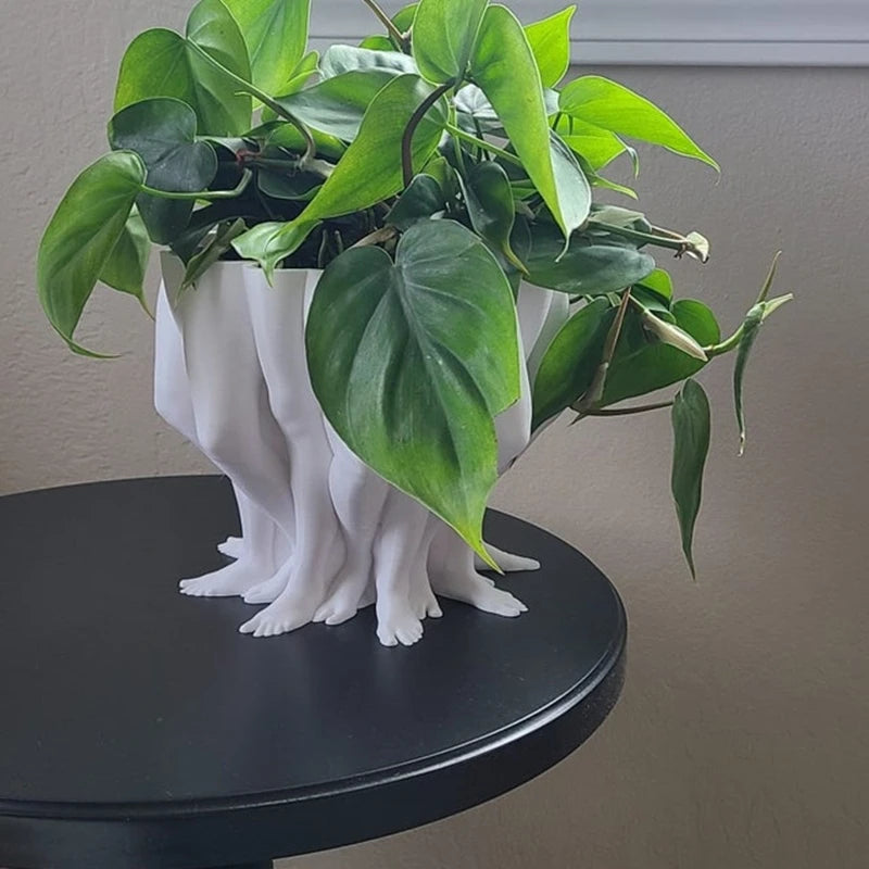 3D Printed PolyLeg Planter - Modern Art Decor