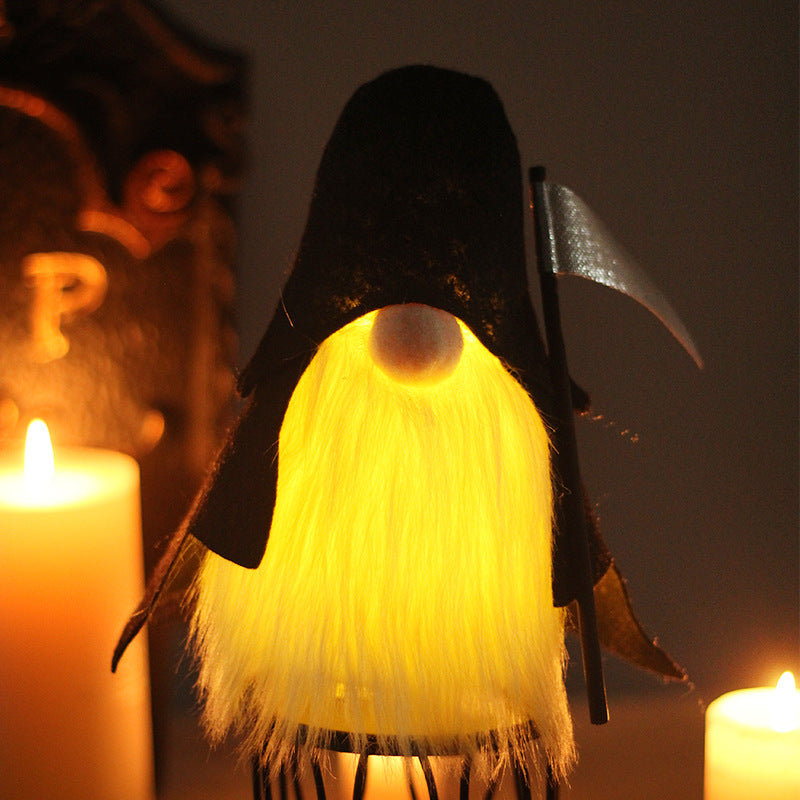 "Haunting Faceless Old Man Halloween Ornament"