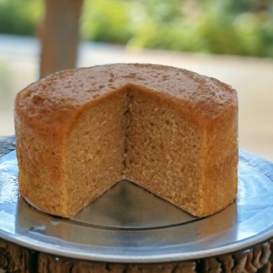 Round Handmade Sponge Toffee Cake